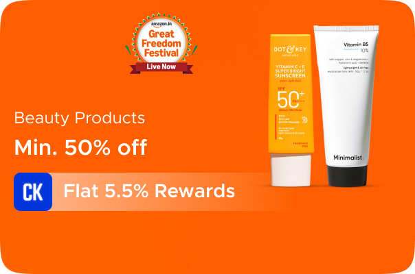 Amazon: Minimum 50% off on Beauty Products + Flat 5.5% Rewards